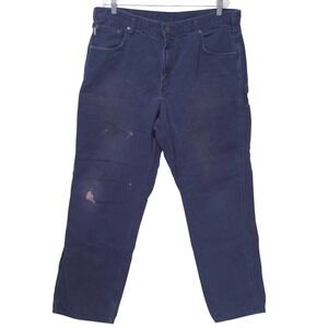 Carhartt Loose Fit Cargo Work Pants B159 NVY‎ Navy Blue Mens Size 40x32 Utility